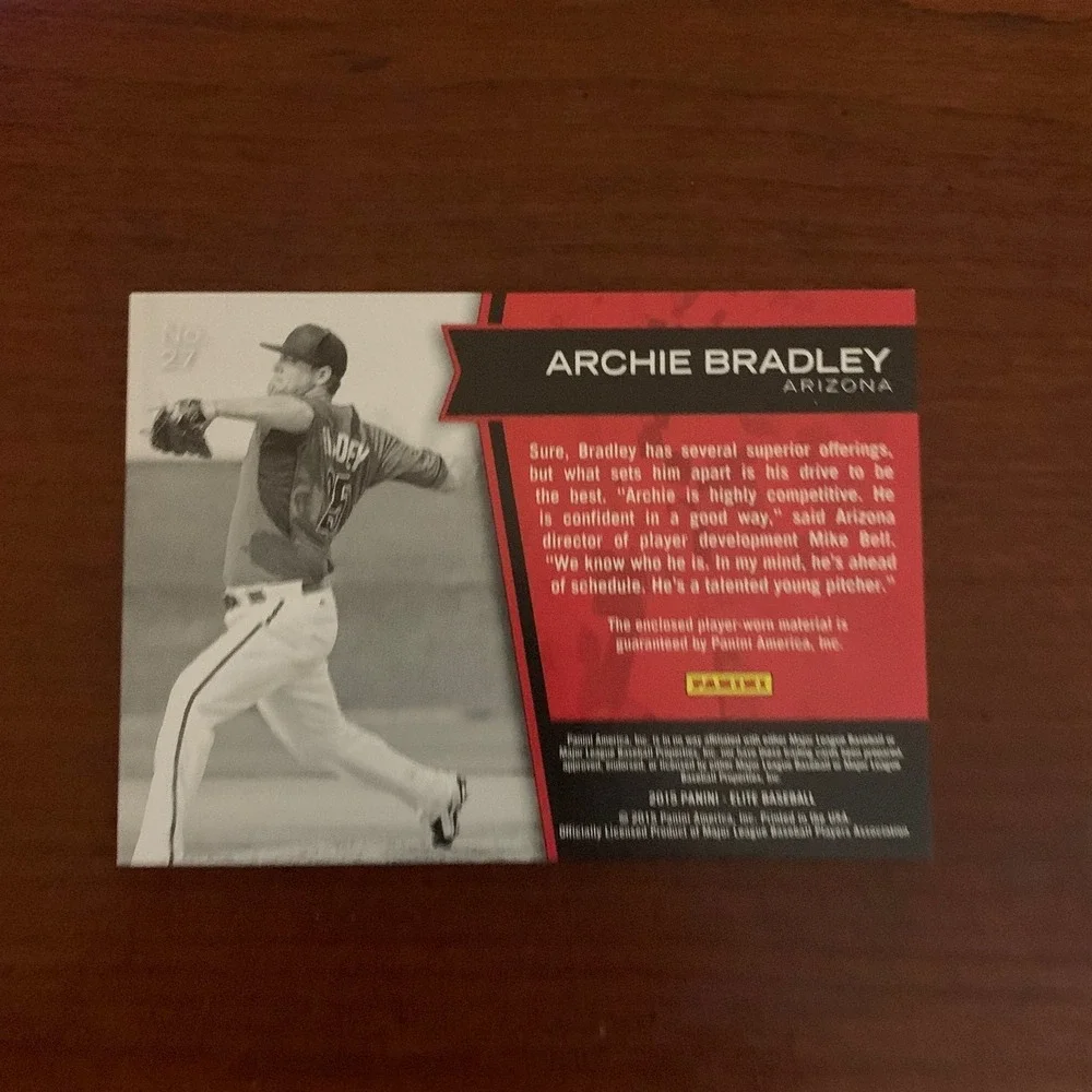 Archie Bradley Rookie Jersey Card